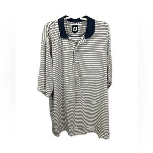 Footjoy Men’s Striped Multicolor Performance Wear Golf Polo-‎ Size XXL